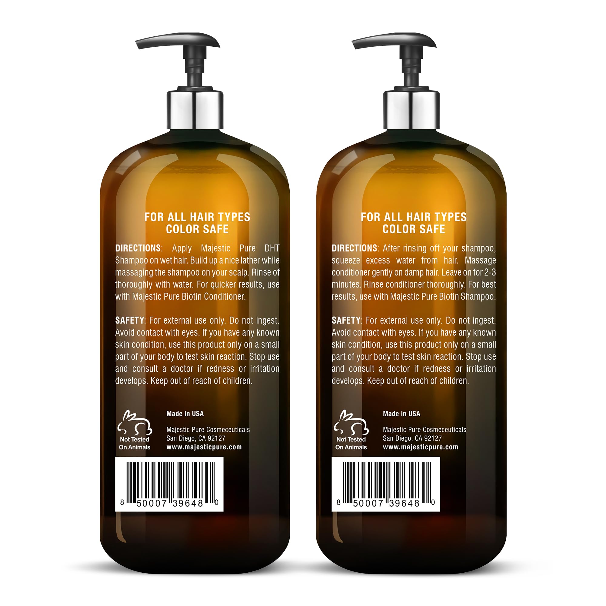 Majestic Pure bottles staged in bathroom showing everyday routine convenience