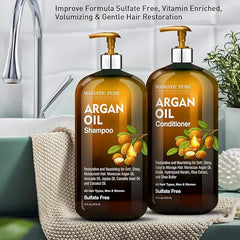 Majestic Pure bottles side-by-side to show size and pairing convenience