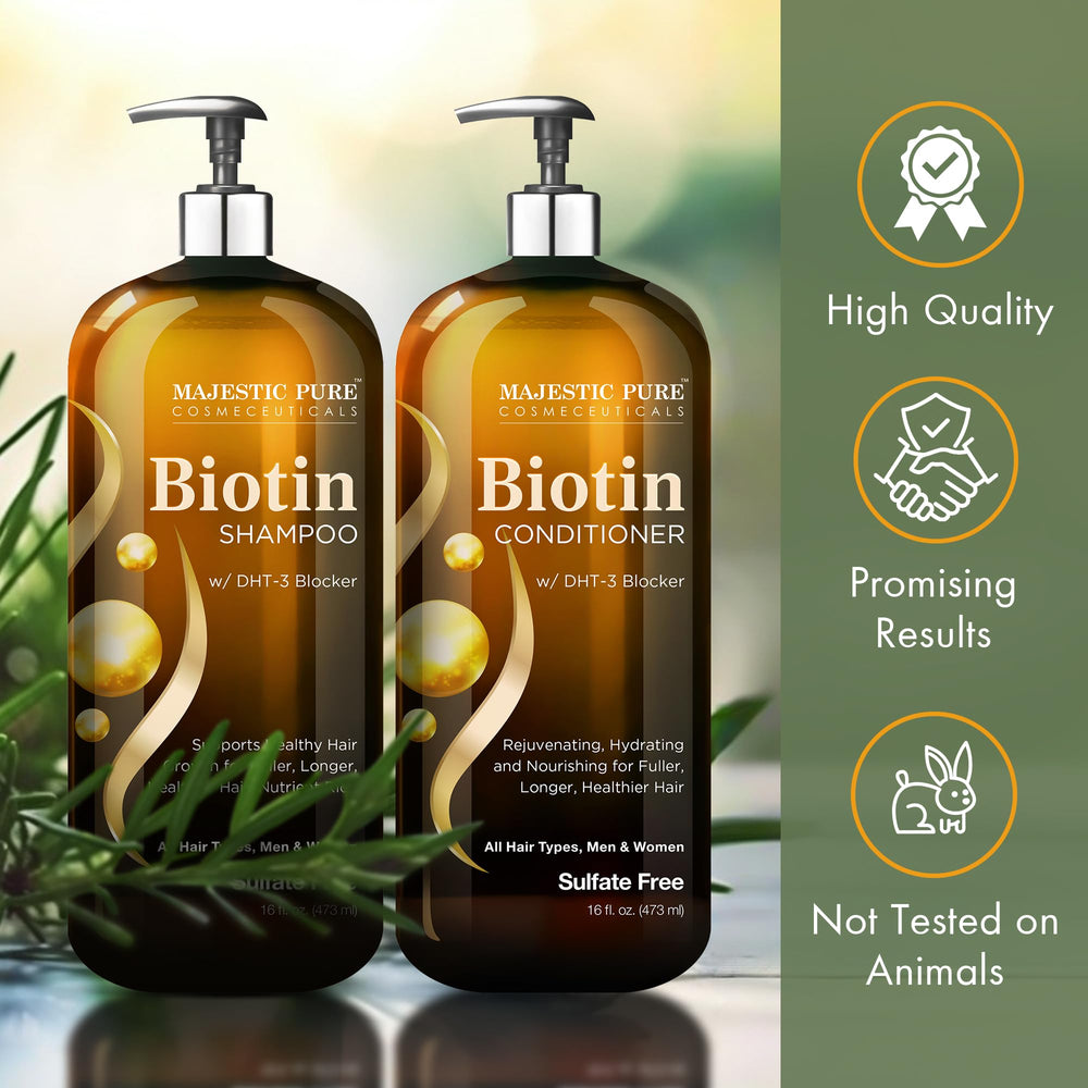 Majestic Pure product label showing sulfate-free and vegan claims clearly