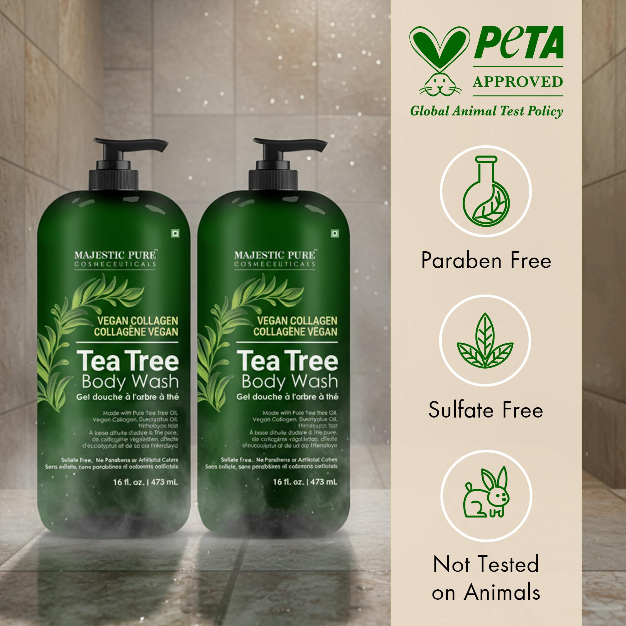 Majestic Pure pouring texture showing gentle gel consistency and smoothness