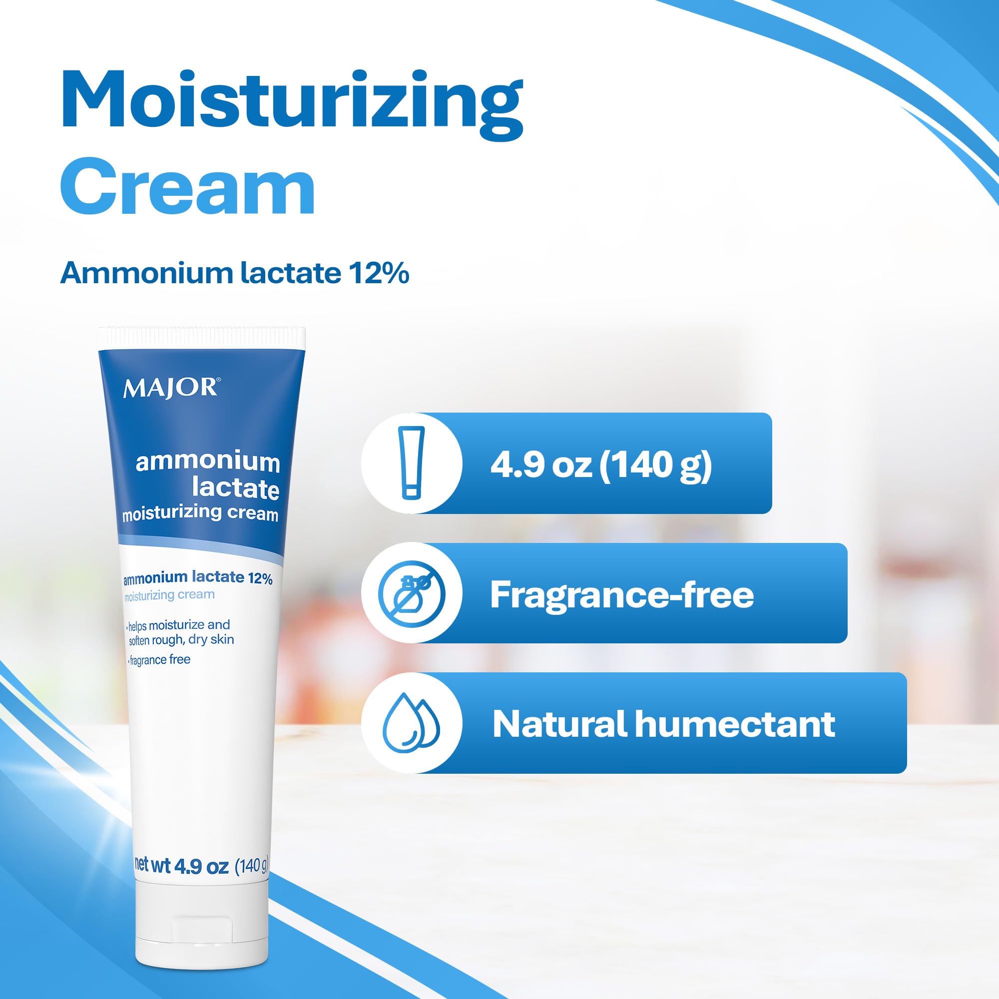 MAJOR applying cream to elbow demonstrating targeted hydration benefit