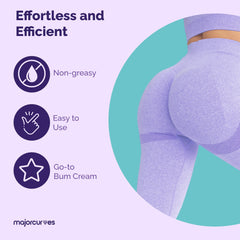 Major Curves application massage on hip area illustrating targeted shaping and lift