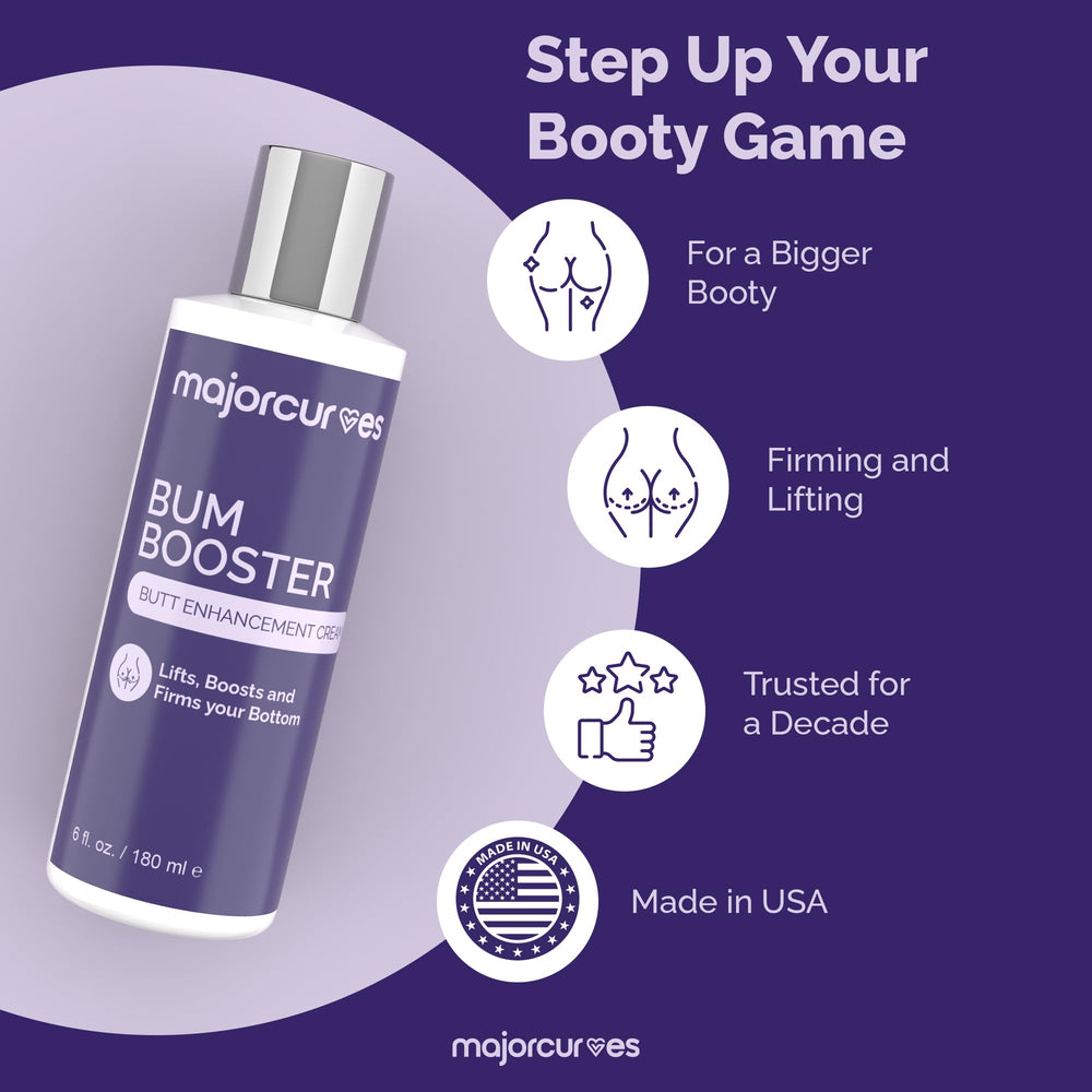 Major Curves cream in hand demonstrating easy dispensing and quick absorption benefit