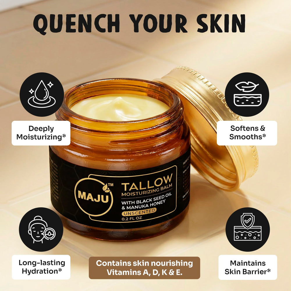 MAJU Manuka honey spoon with balm showing natural humectant benefit