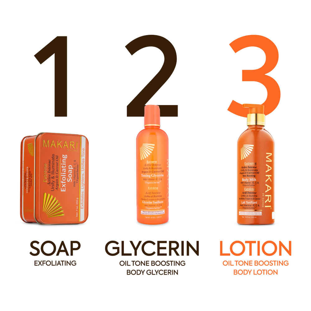 MAKARI label close-up displaying active ingredients and directions