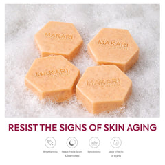 MAKARI apricot extract ingredient focus suggesting natural nourishment