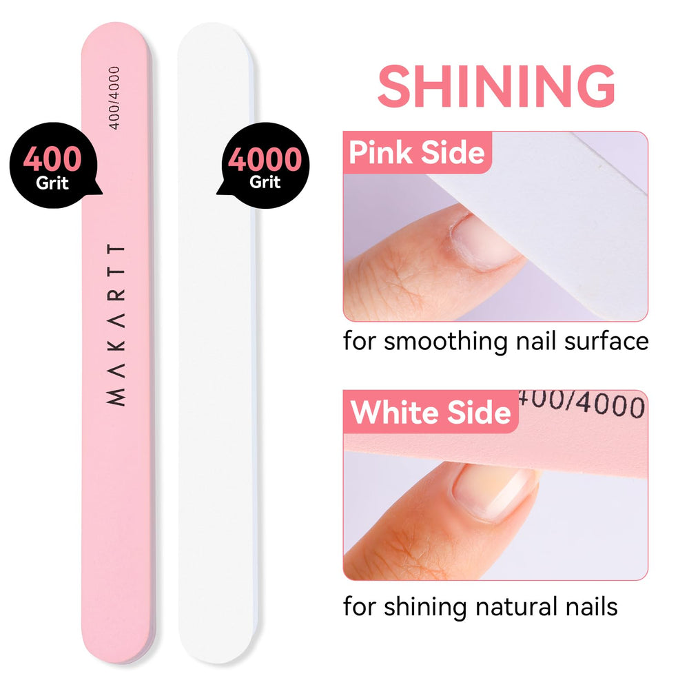 Makartt 100/180 sanding buffer texture for effective acrylic and gel shaping