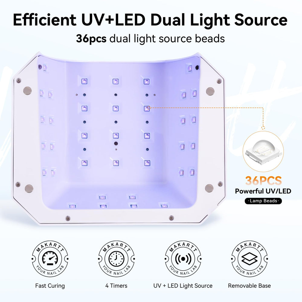 Makartt hand entering lamp showing infrared sensor for hands-free activation benefit