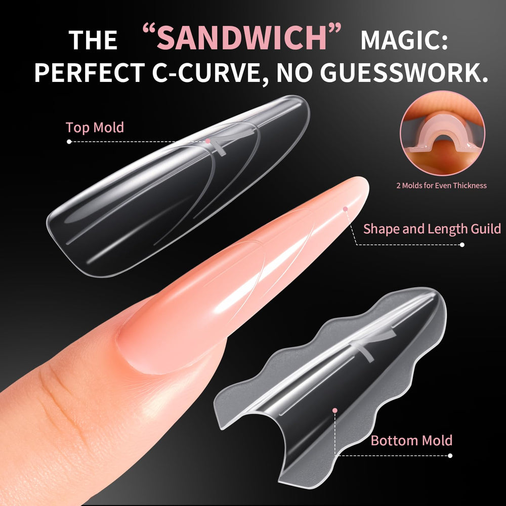 Makartt close-up of top and bottom form connection for precise gel control