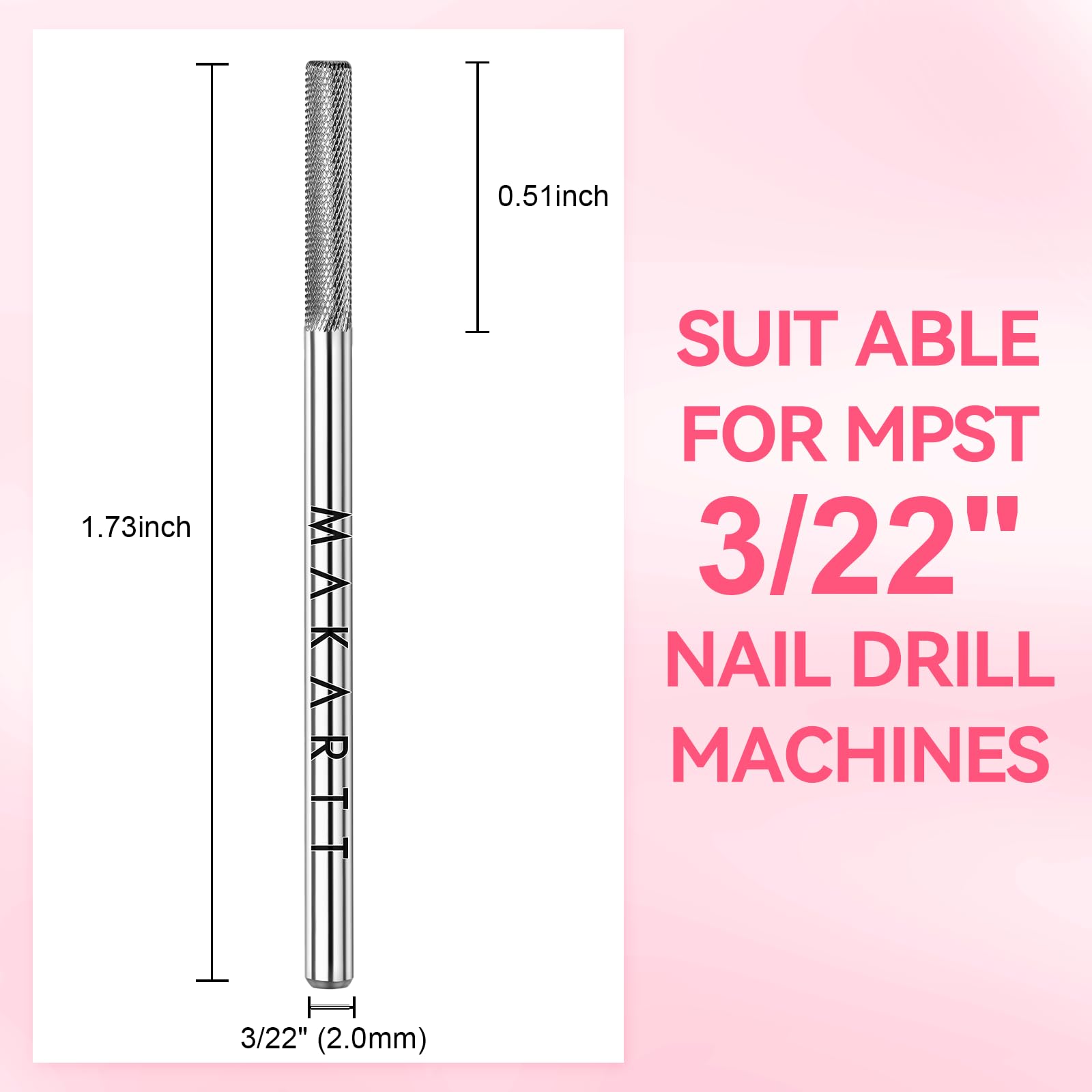 Makartt cuticle bits in pouch for safe storage and quick access