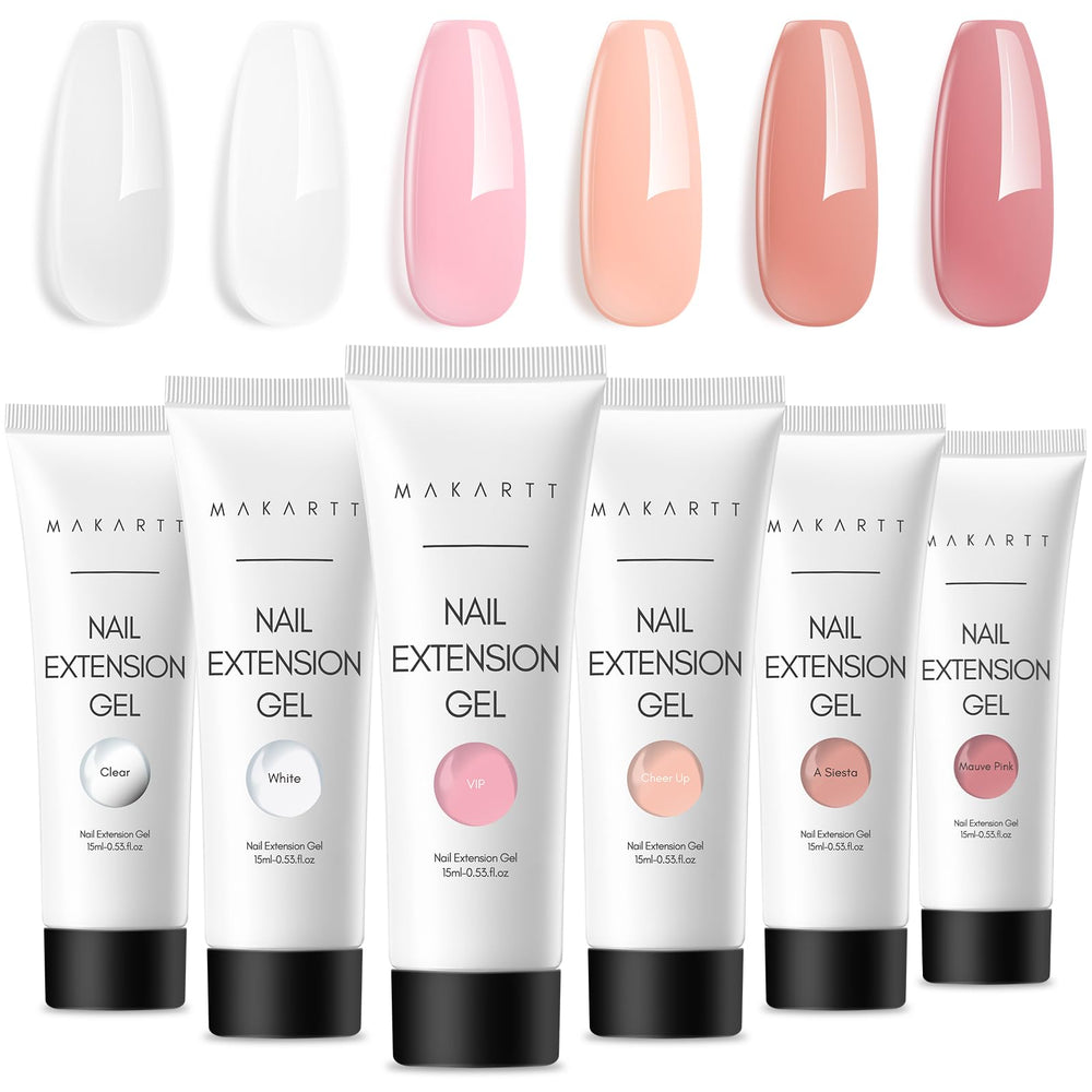 Makartt front packaging showing complete poly gel kit benefits