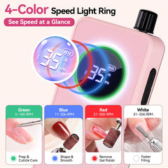 Makartt LCD display with color ring showing clear speed and battery