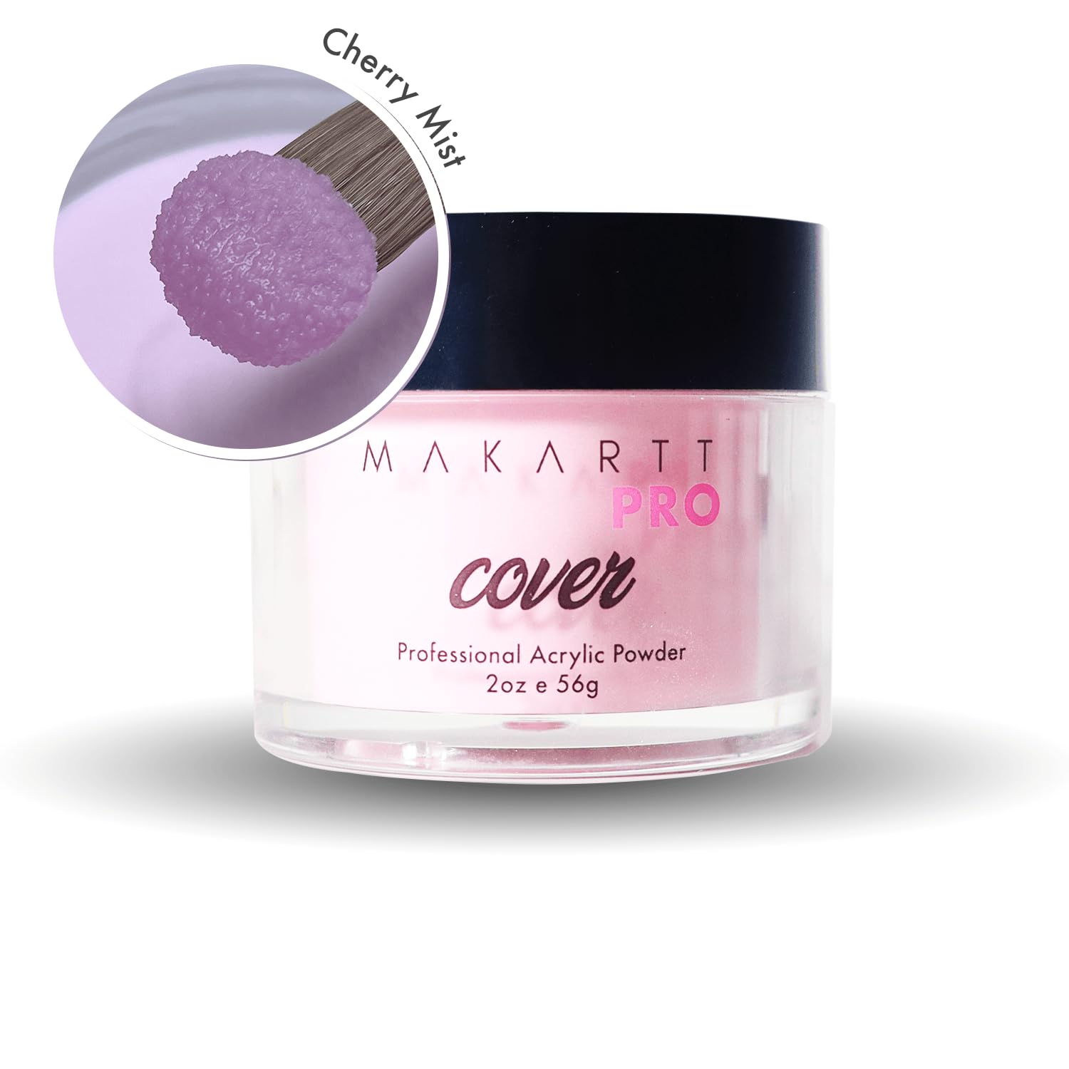MakarttPro Cherry Mist powder texture close-up showing smooth, fine particles for easy application