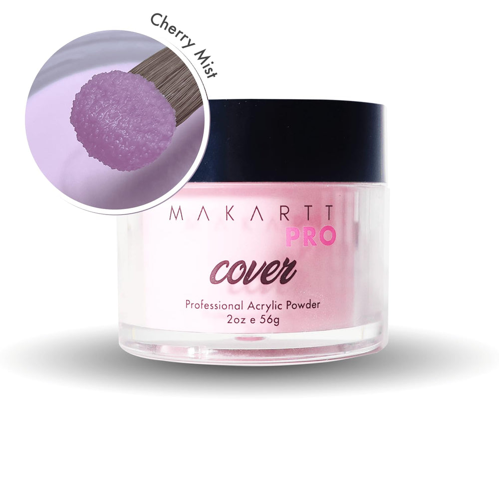 MakarttPro Cherry Mist powder texture close-up showing smooth, fine particles for easy application