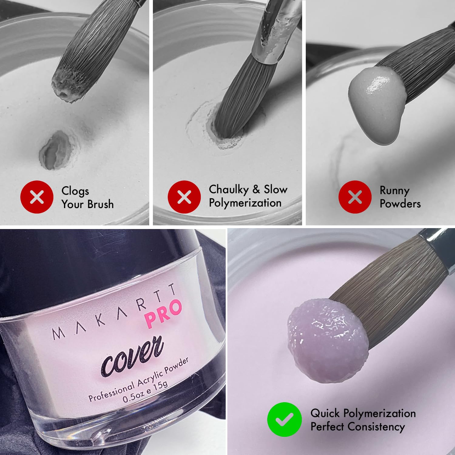 MakarttPro finished manicure in bridal neutral tones demonstrating professional-looking results benefit