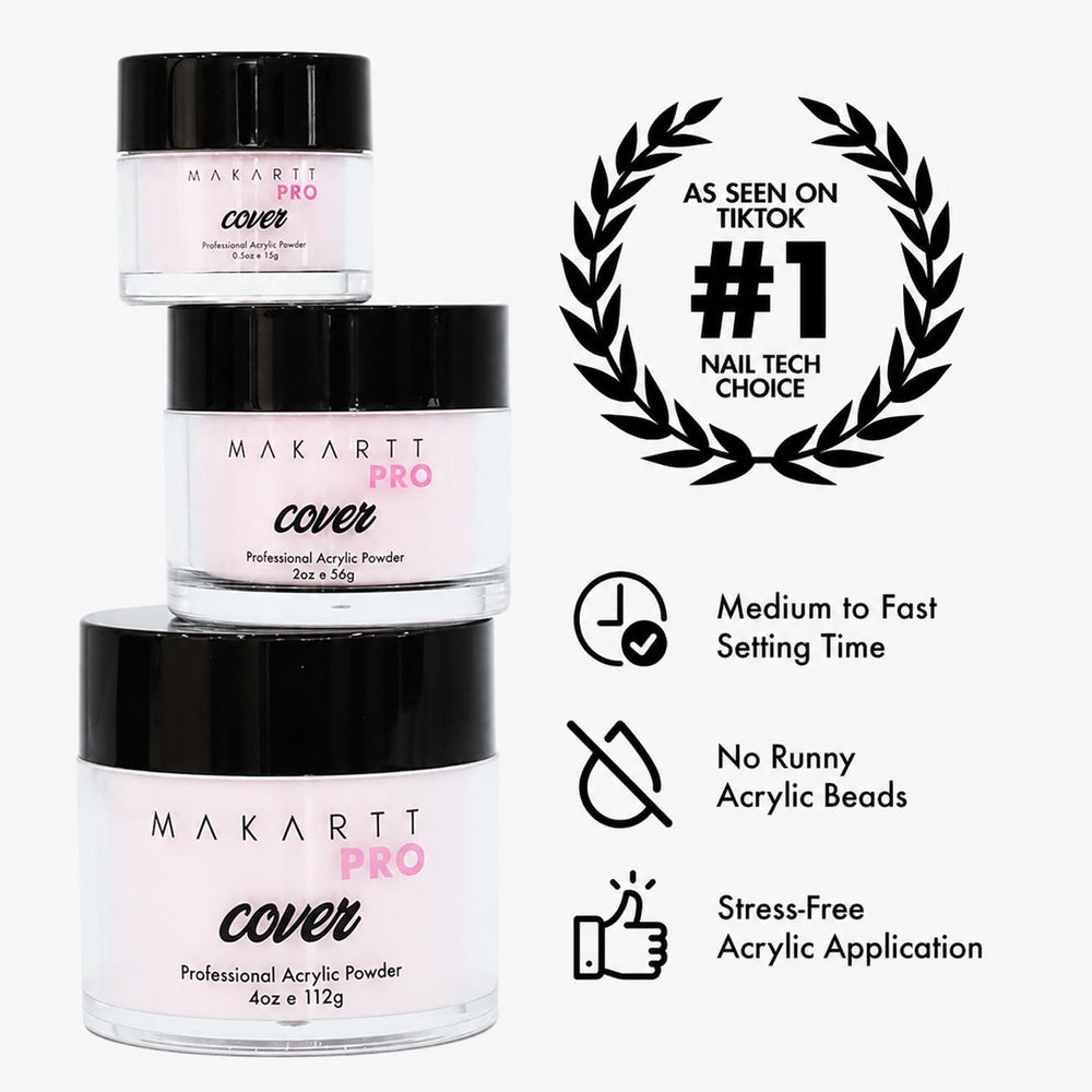 MakarttPro nail wheel swatches displaying four nudes to help clients choose shades benefit