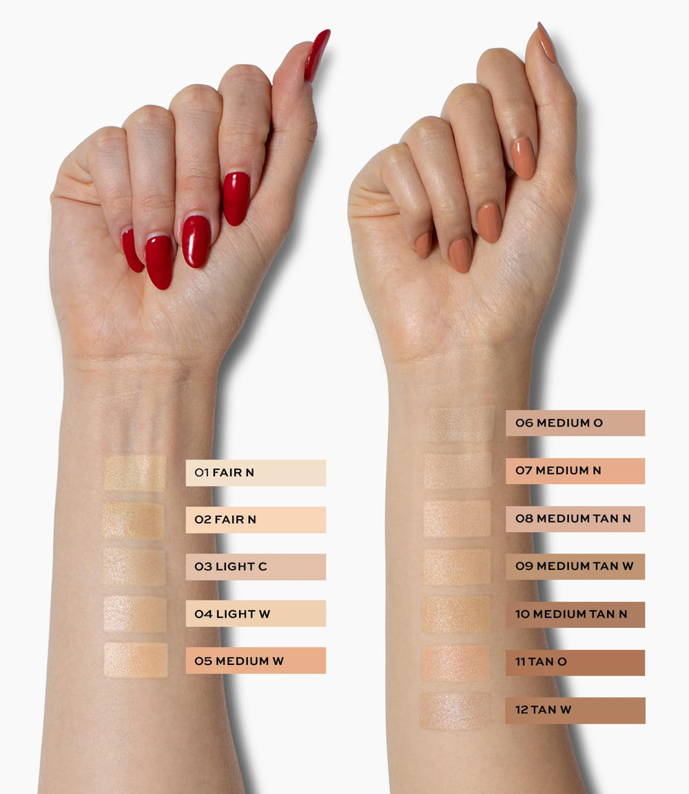MAKE concealer full packaging flatlay highlighting dermatologist-tested quality