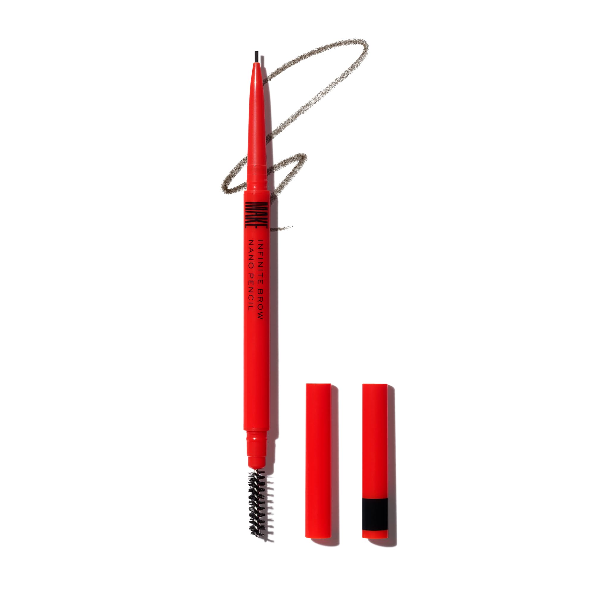 MAKE Nano Brow front packaging showing pencil and shade for clear identification