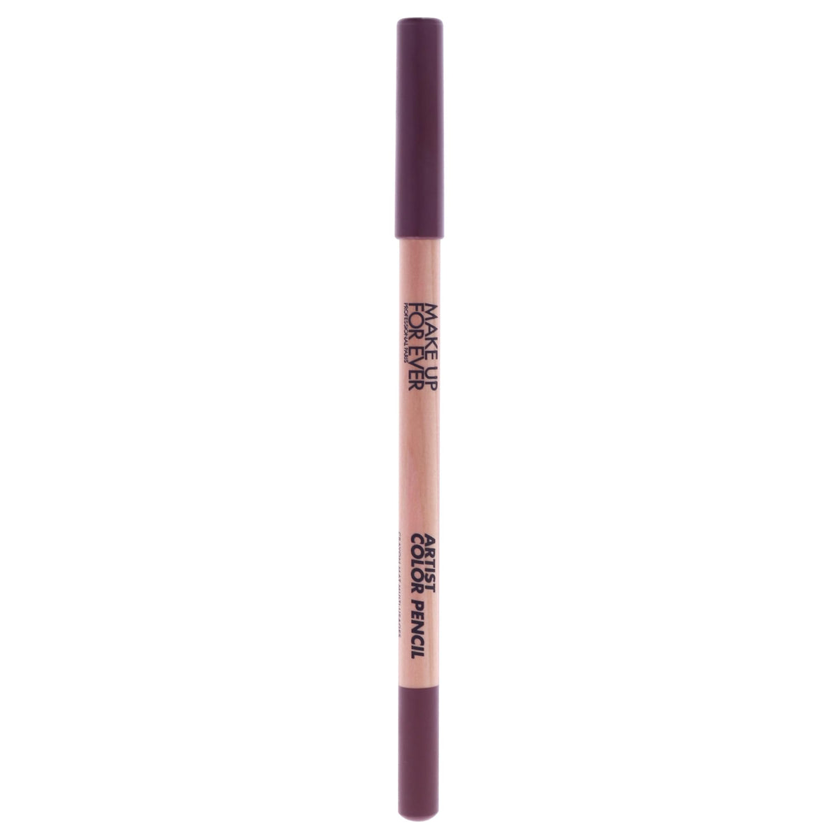 Make Up For Ever pencil front view showing sleek casing and shade, ideal for precision