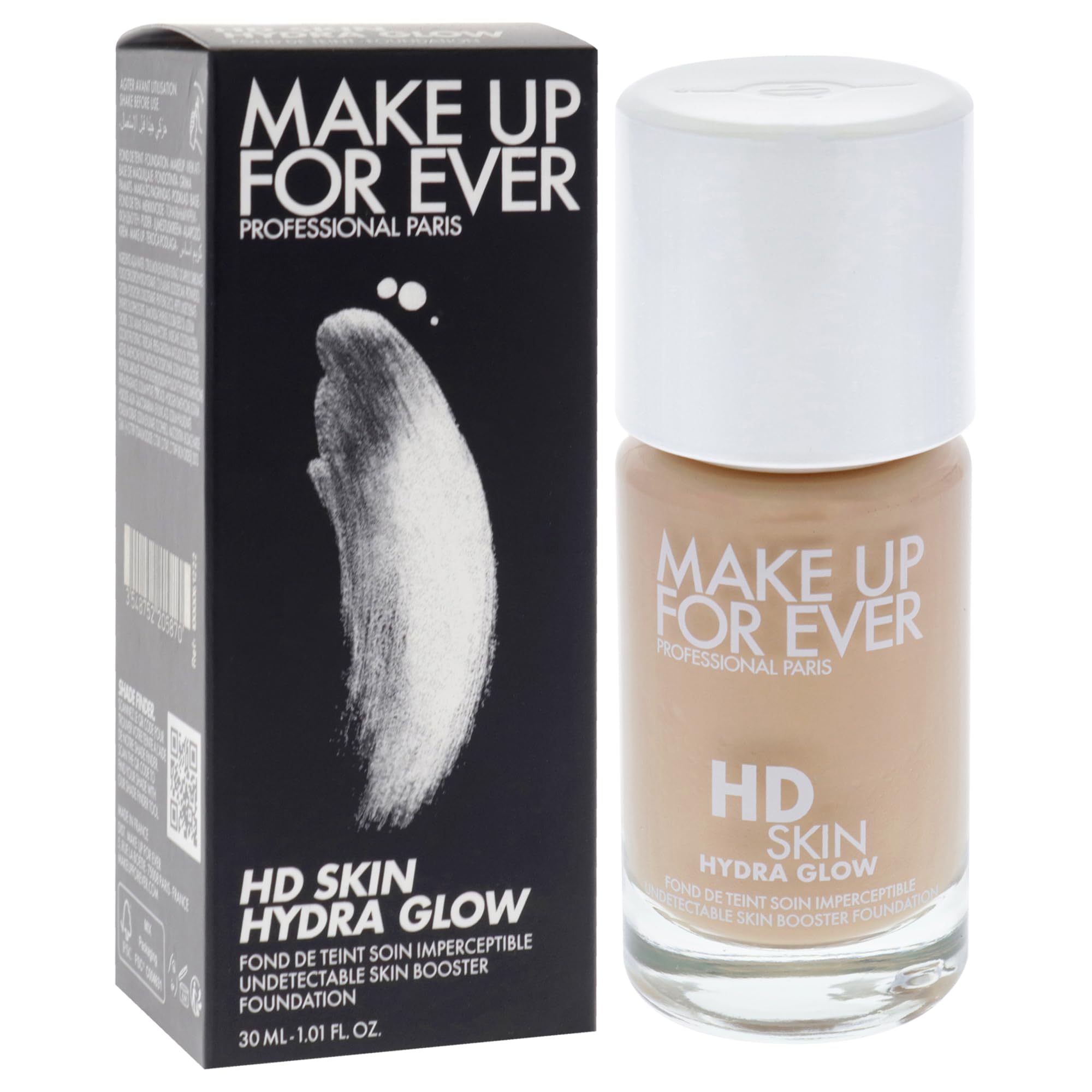 Make Up For Ever texture swatch showing hydrating, dewy finish