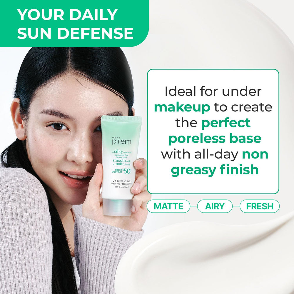 MAKE P:REM layered under foundation showing compatibility with makeup and longer wear benefit