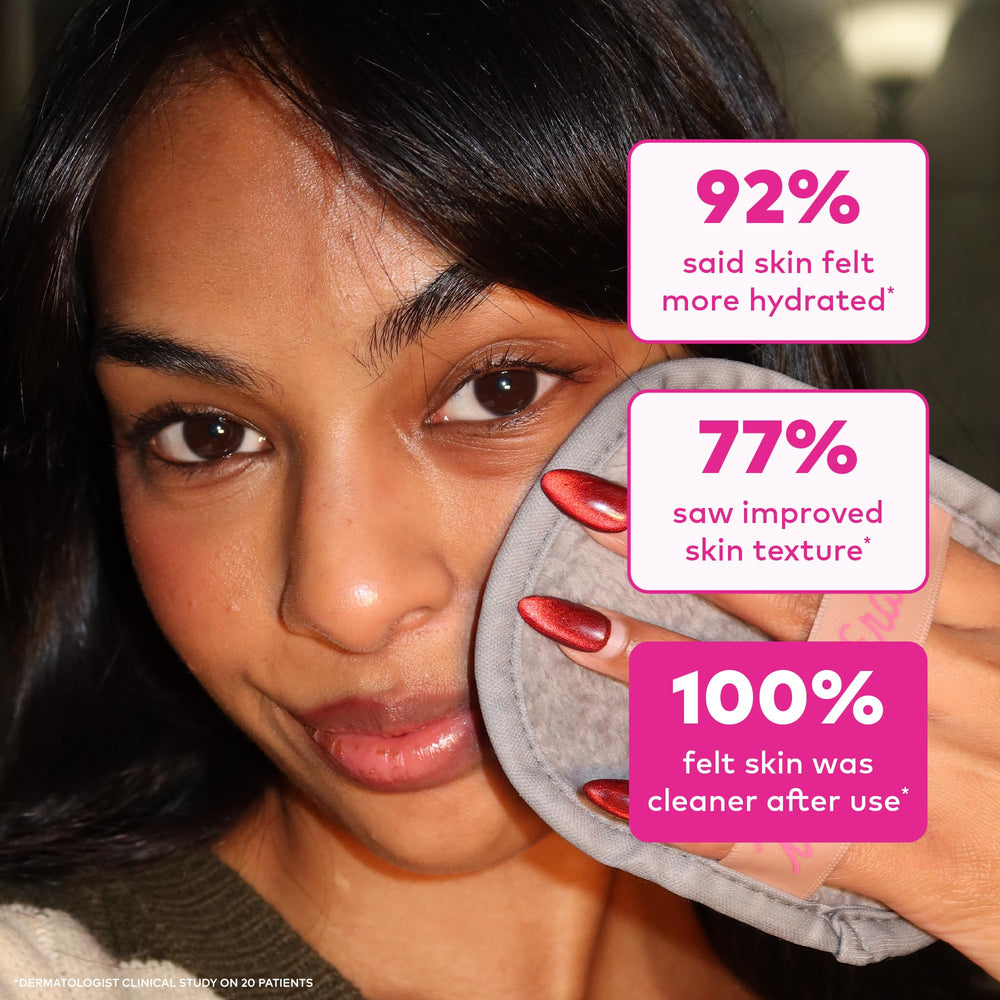 MakeUp Eraser packed in travel pouch demonstrating convenience for trips benefit