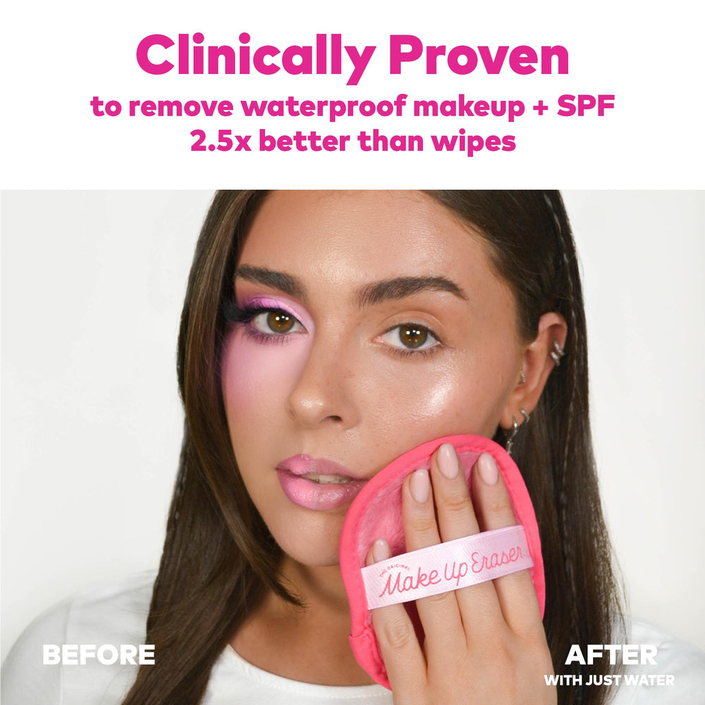 MakeUp Eraser fiber close-up highlighting dense fibers for thorough removal