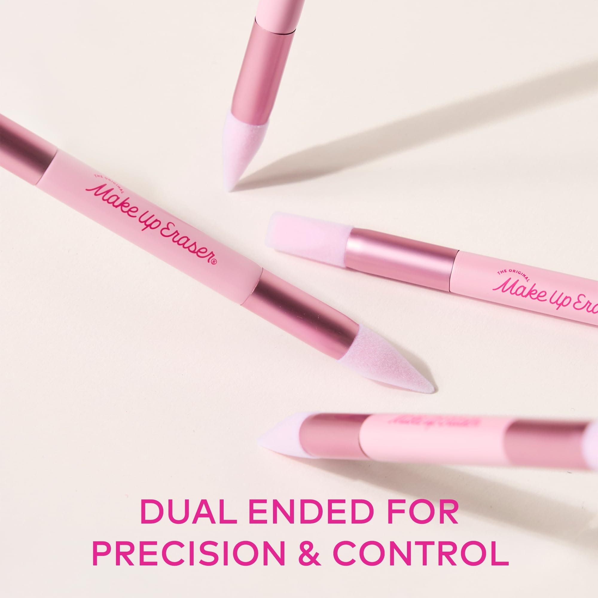 MakeUp Eraser in use fixing eyeliner smudge for a sharper finish
