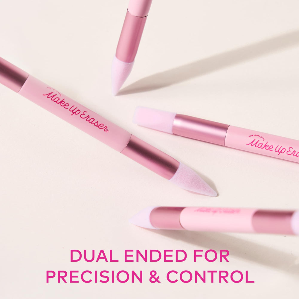 MakeUp Eraser in use fixing eyeliner smudge for a sharper finish