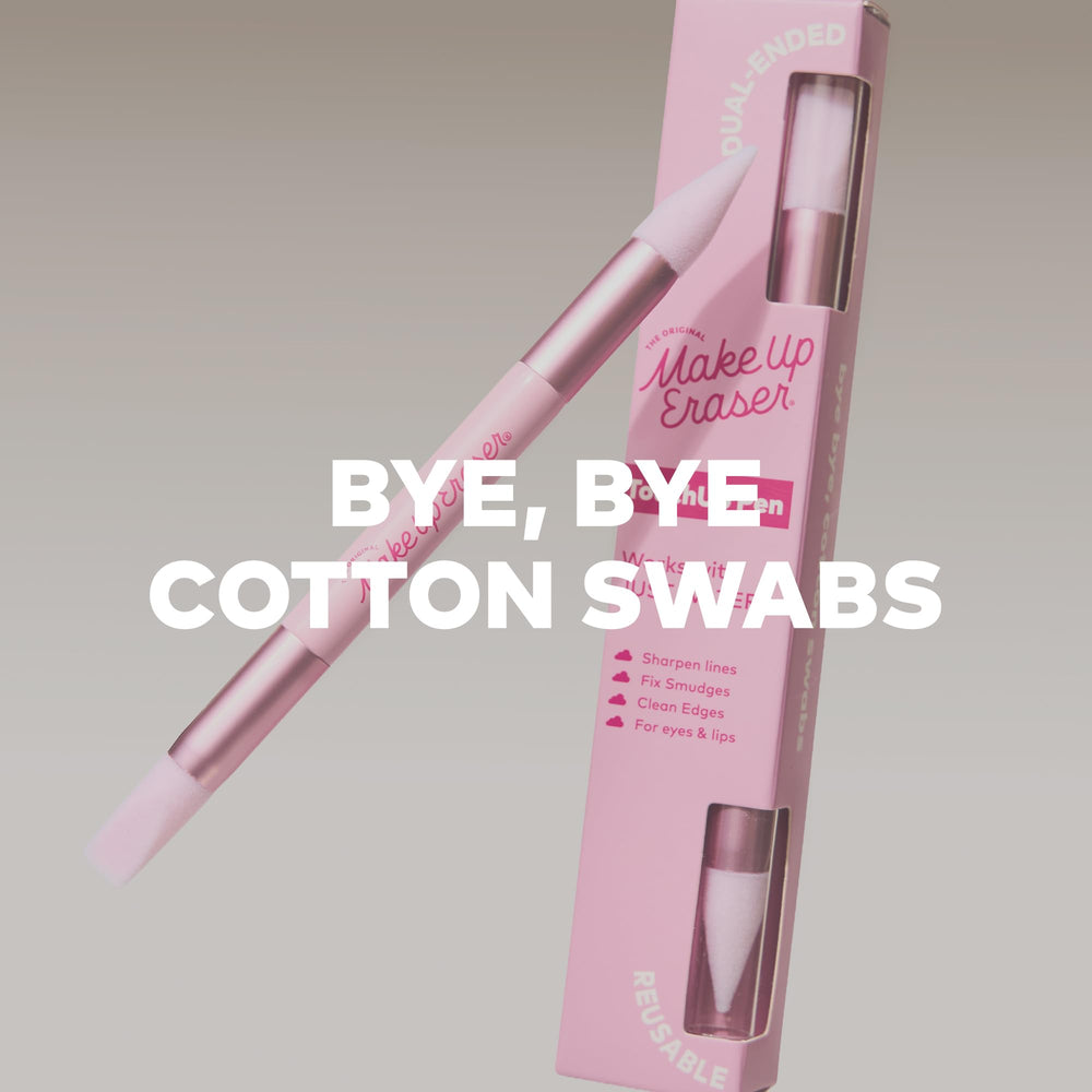 MakeUp Eraser next to wallet showing compact travel-ready convenience