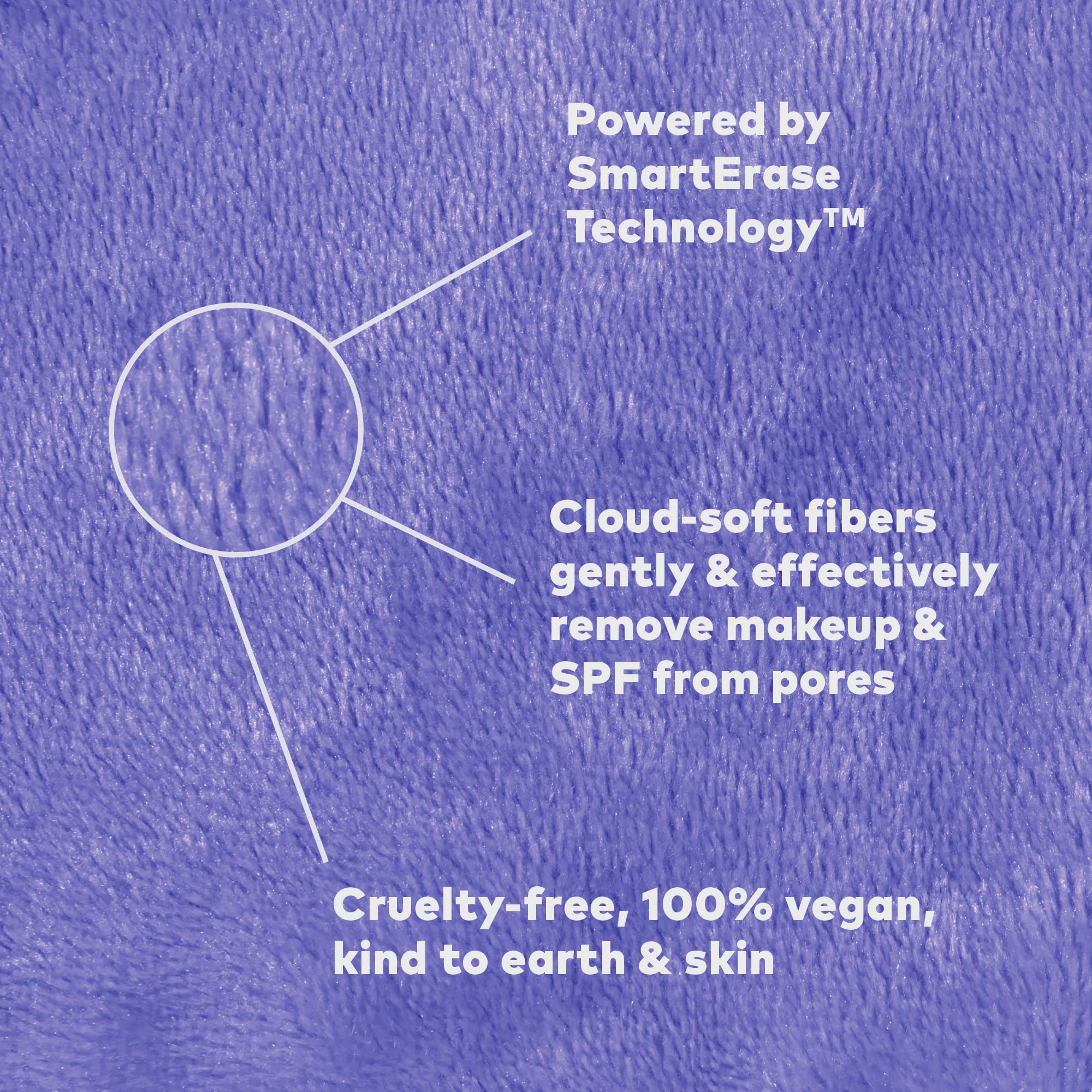 MakeUp Eraser wet cloth removing mascara showing effective cleansing