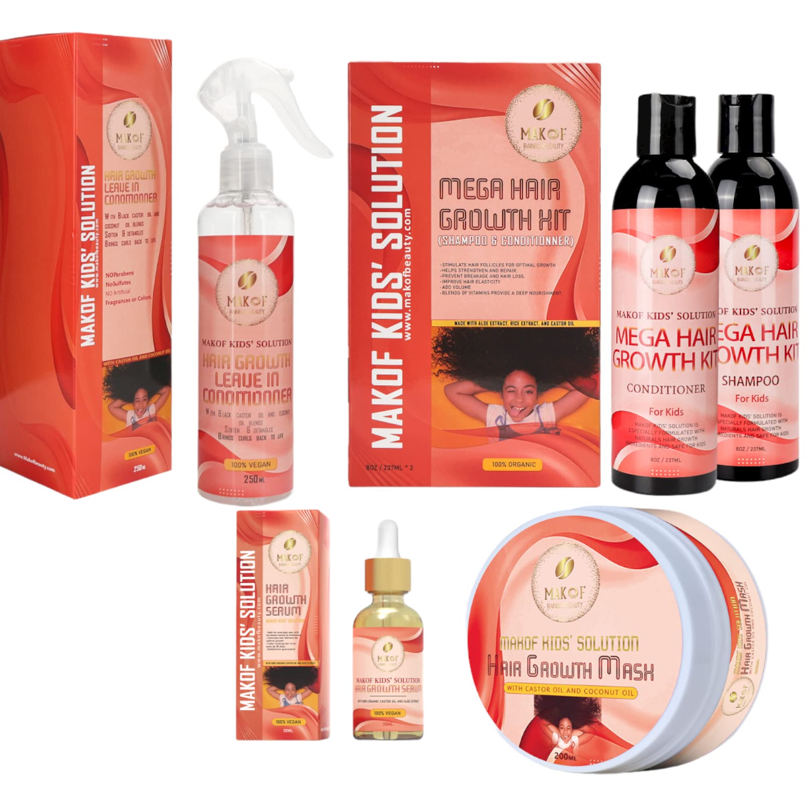 MAKOF BEAUTY child having hair washed in bath, comforting gentle-care benefit