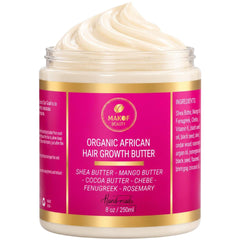MAKOF BEAUTY front jar view showing packaging and easy scoop benefit