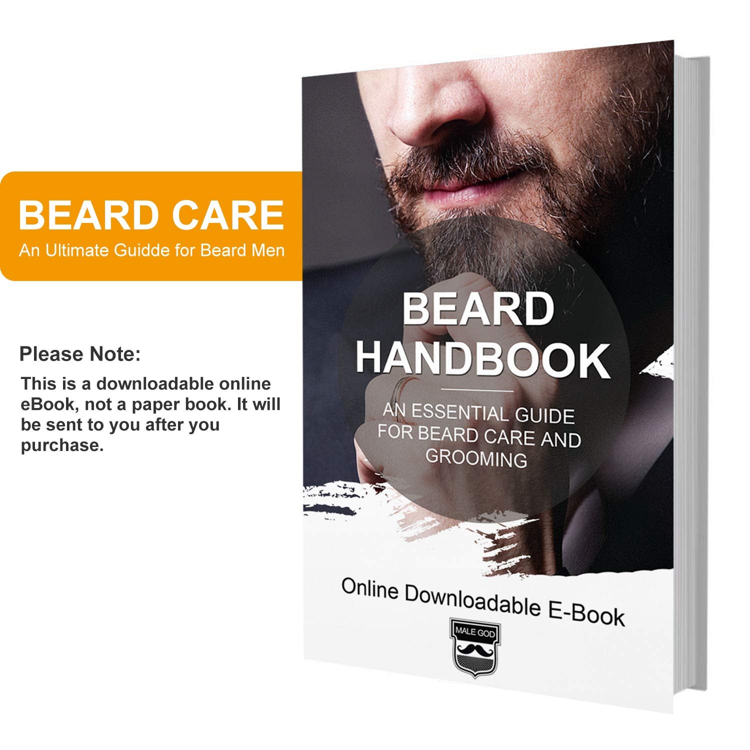 MALE GOD man grooming beard to show improved manageability and style