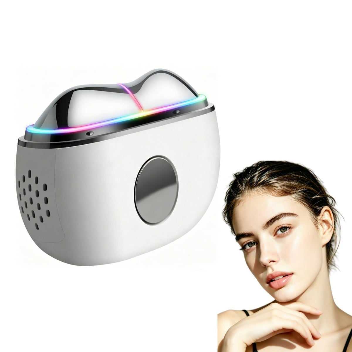 Maliansun front view showing compact design and controls, ease of home treatments