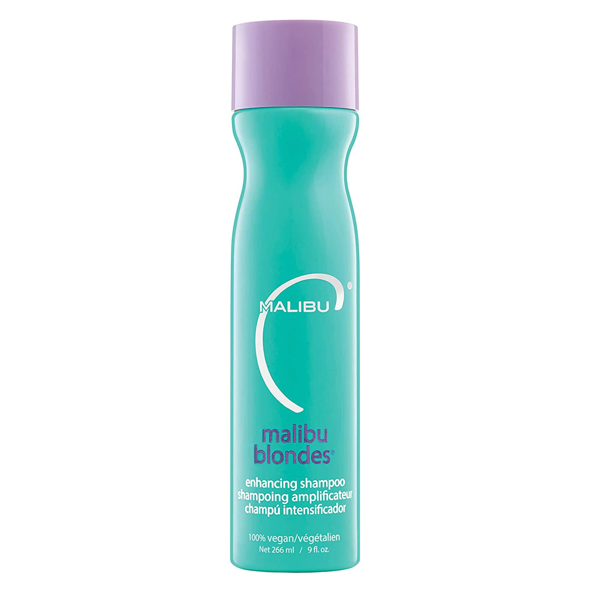Malibu C front packaging showing bottle and branding with easy product ID and benefits