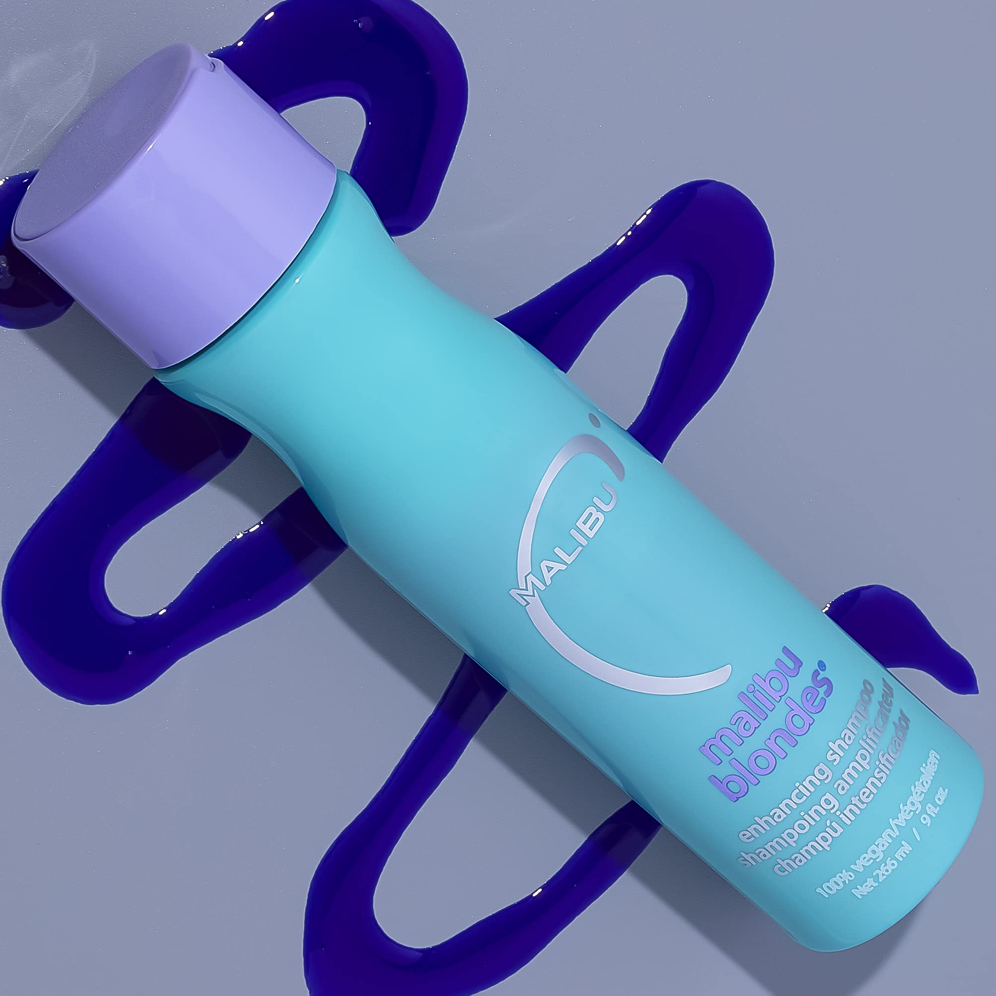 Malibu C paired with Malibu Blondes conditioner to show recommended aftercare pairing
