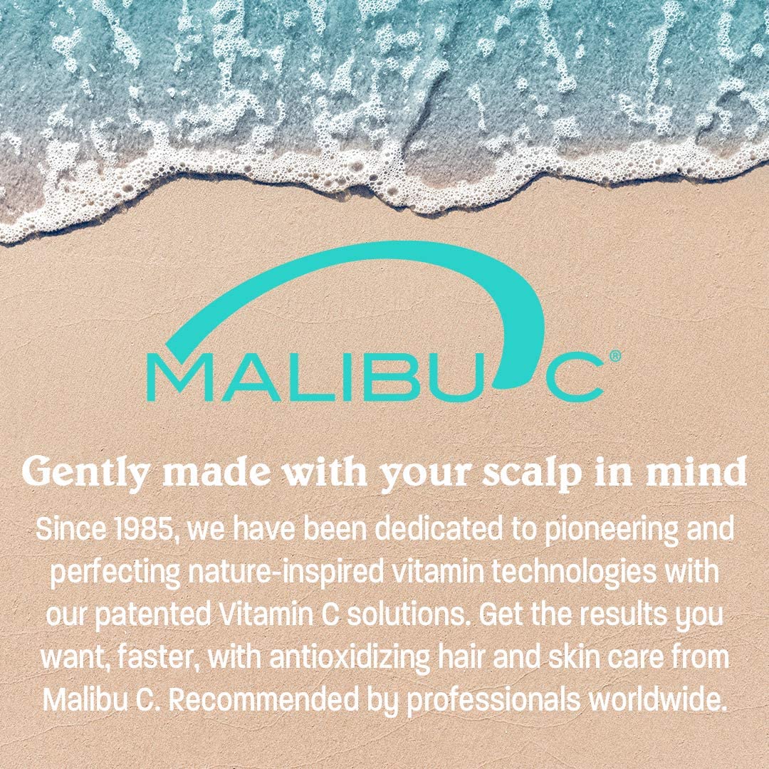 Malibu C in a bathroom routine setting illustrating weekly scalp care integration and comfort
