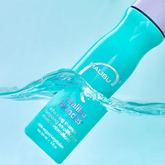 Malibu C purple shampoo texture close-up illustrating creamy pigment that neutralizes brass