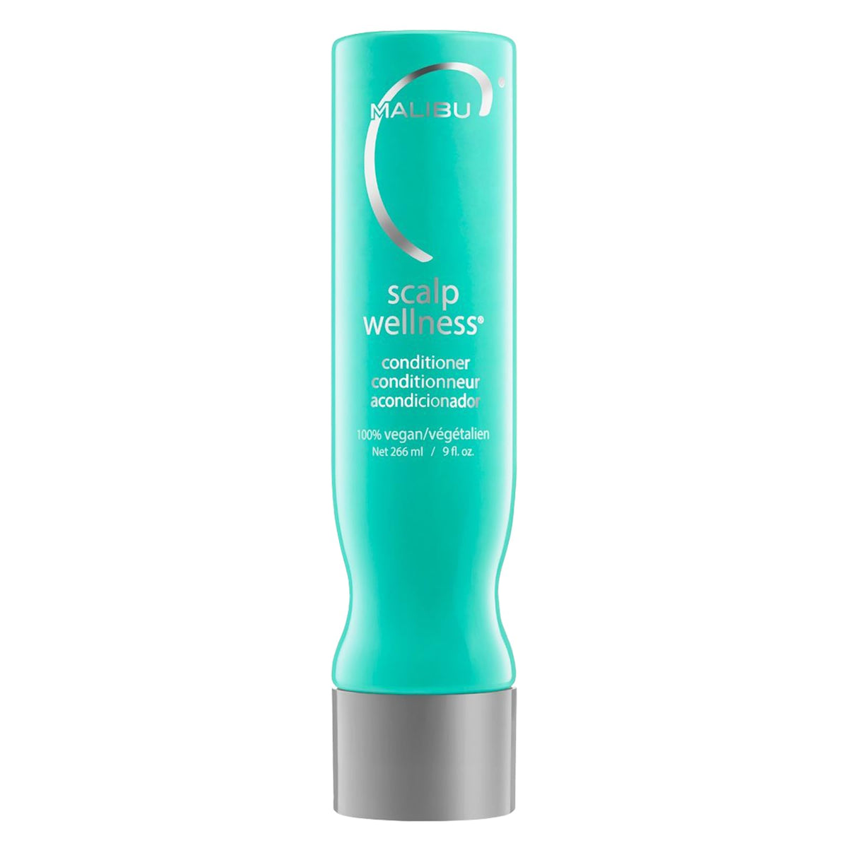 Malibu C front packaging showing conditioner for refreshed scalp and hydrated hair
