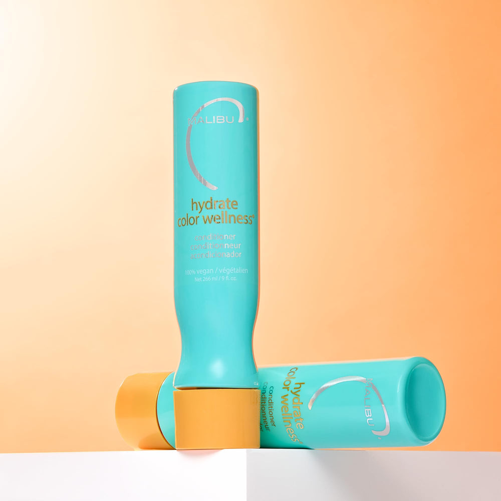Malibu C glossy hair detail after use illustrating improved shine and smoothness