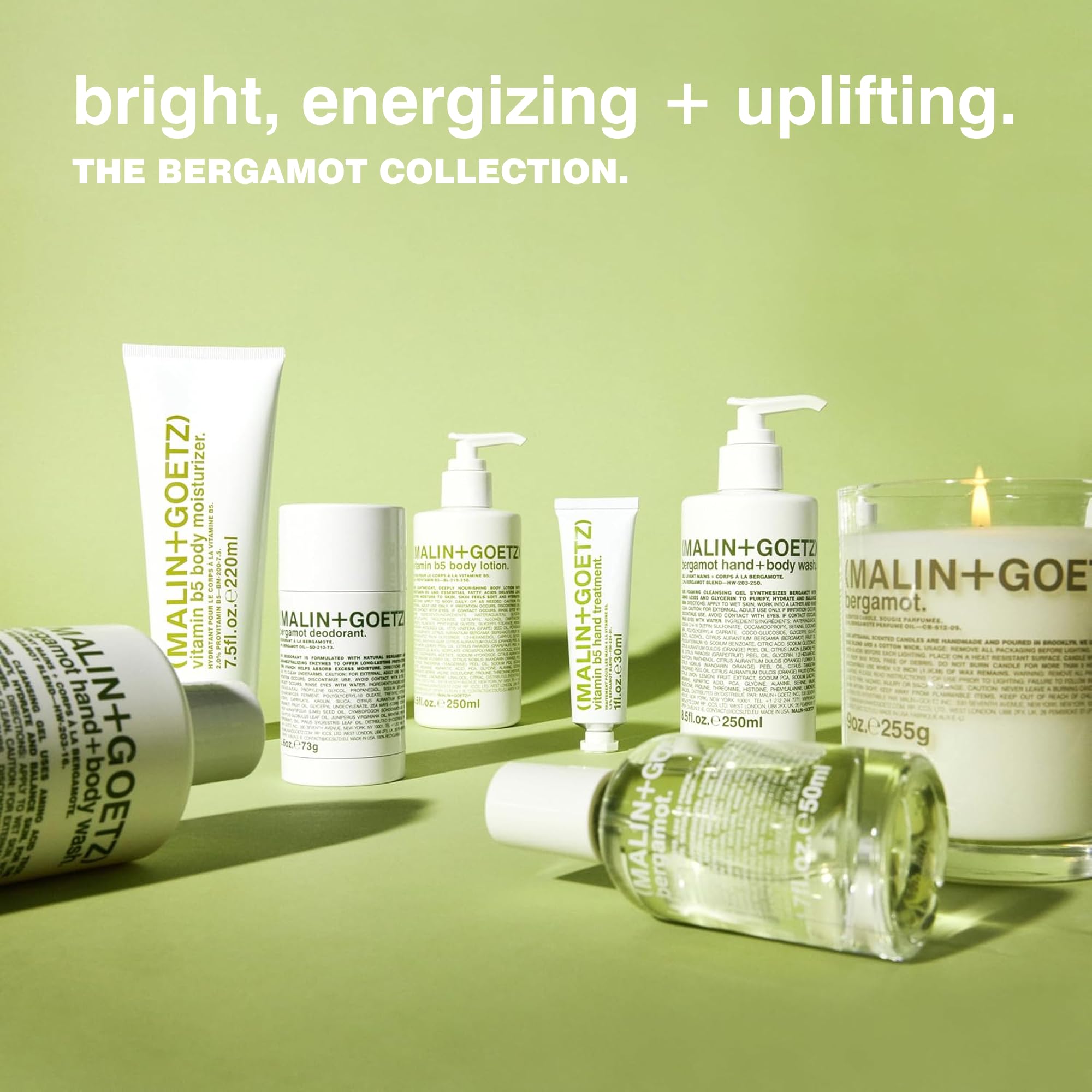 MALIN+GOETZ label close-up showing ingredient simplicity and trust