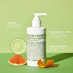 MALIN+GOETZ pump close-up demonstrating easy dispensing and controlled use