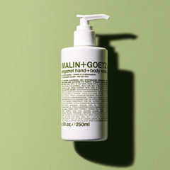 MALIN+GOETZ foam texture on hand illustrating gentle lather and hydration