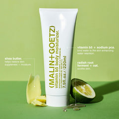 MALIN+GOETZ close-up texture showing creamy, fast-absorbing benefit