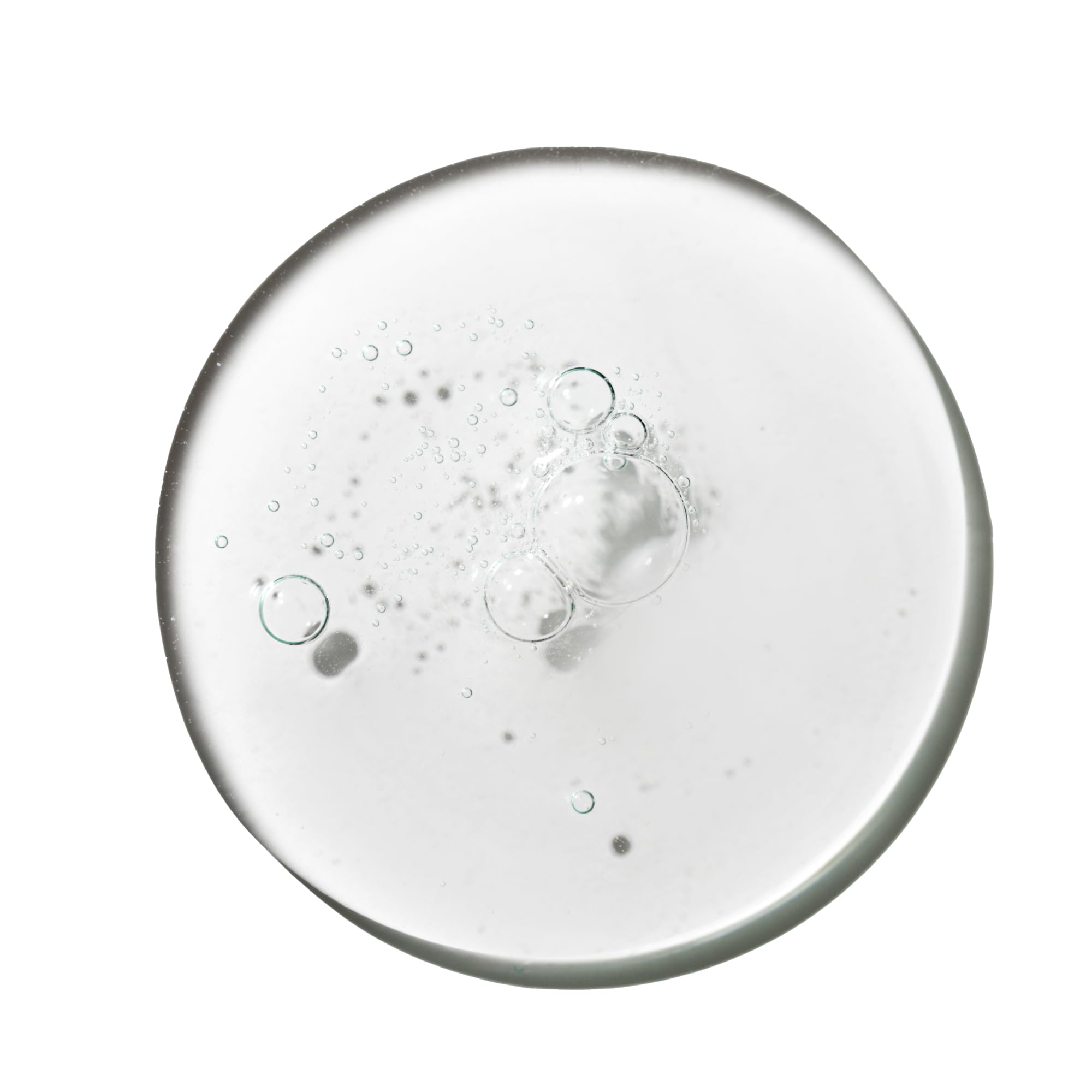 Foamy gel texture of MALIN+GOETZ cleanser demonstrating mild lather and effective cleansing