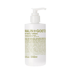 MALIN+GOETZ front bottle showing sleek label and travel-friendly size