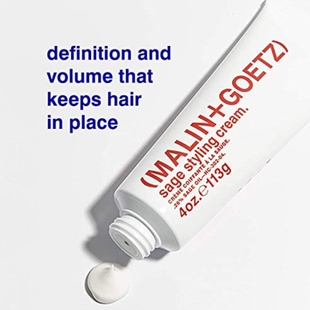 MALIN+GOETZ applied to wet hair before blow drying for conditioned styling
