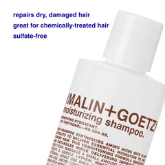 MALIN+GOETZ gel texture close-up showing creamy lather and hydration benefit