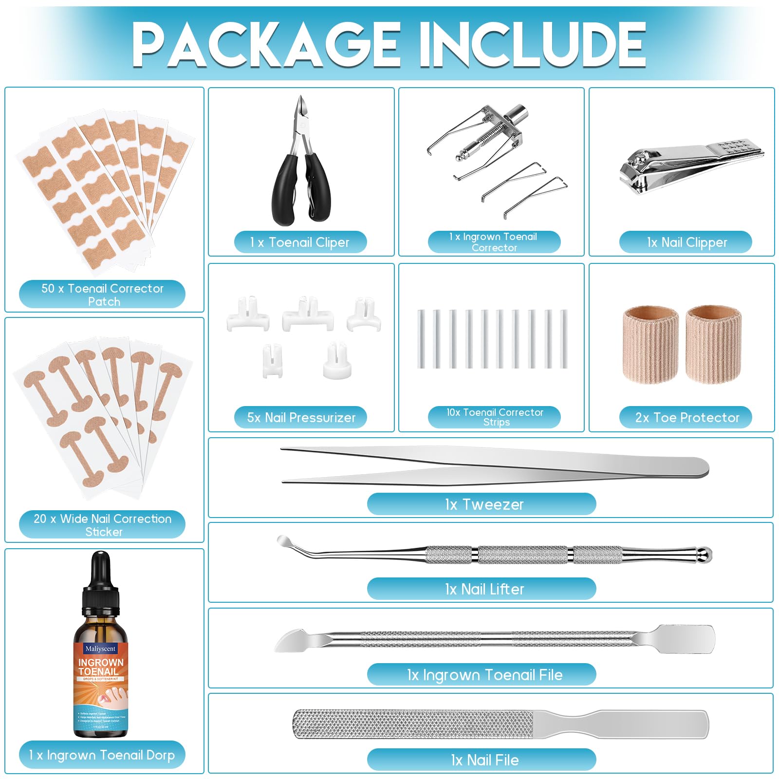 Maliyscent tools laid out neatly, organized for easy at-home use